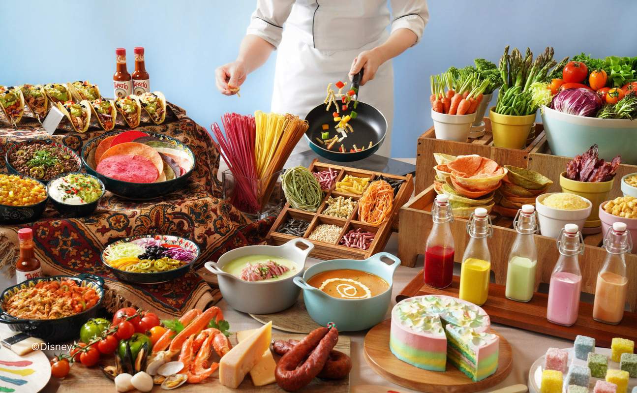 Hotel Hollywood Disney Hong Kong - Dakwat & Pinggan | Bufet Makan Malam